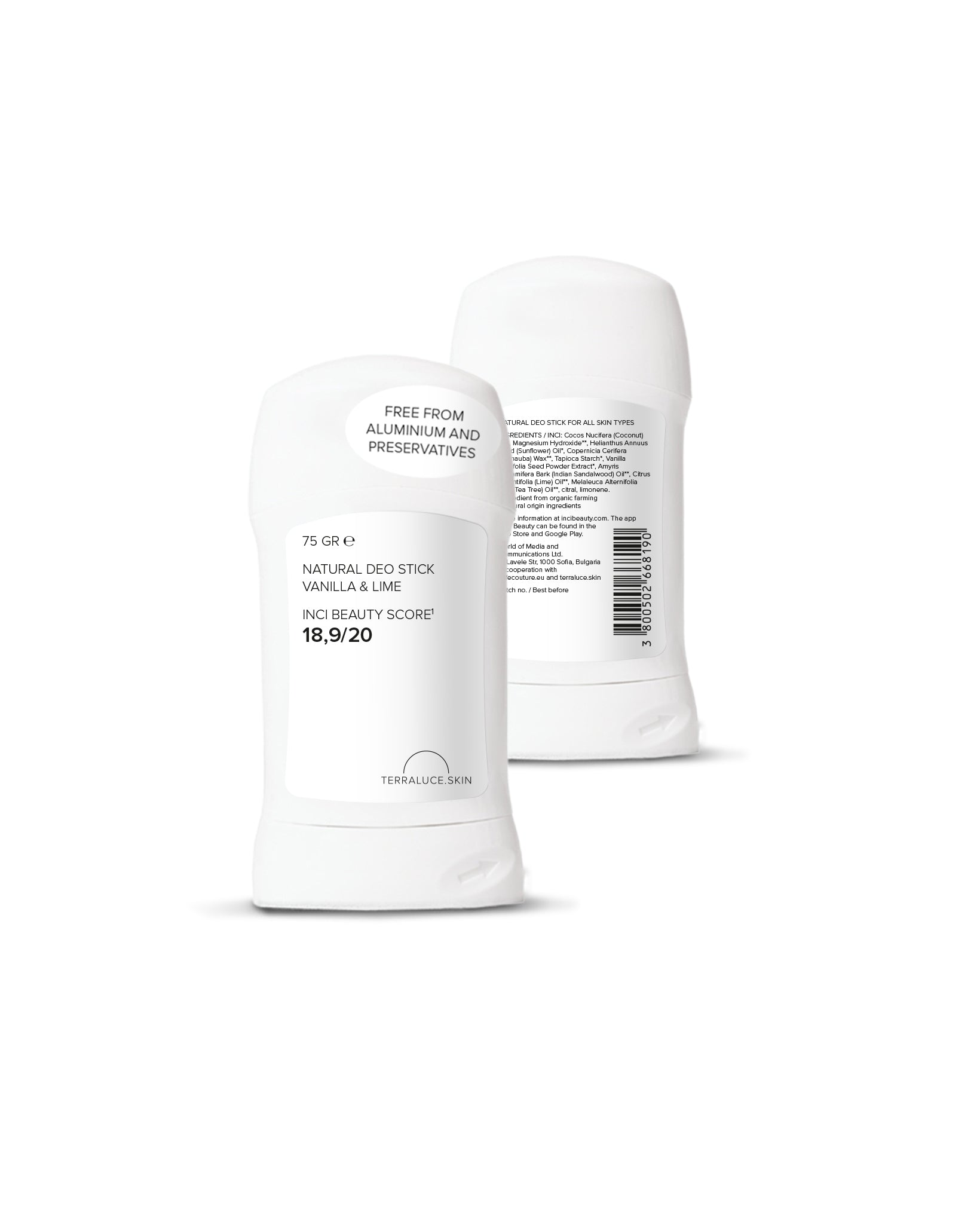 frisse natuurlijke deo stick zonder aluminium